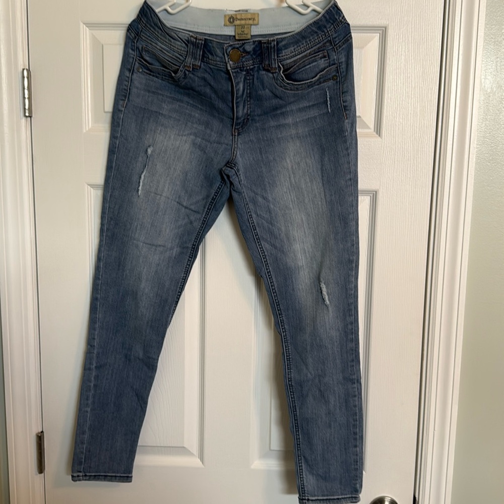 Democracy Blue Boyfriend Jeans with Vintage Wash